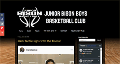 Desktop Screenshot of juniorbisonboys.ca
